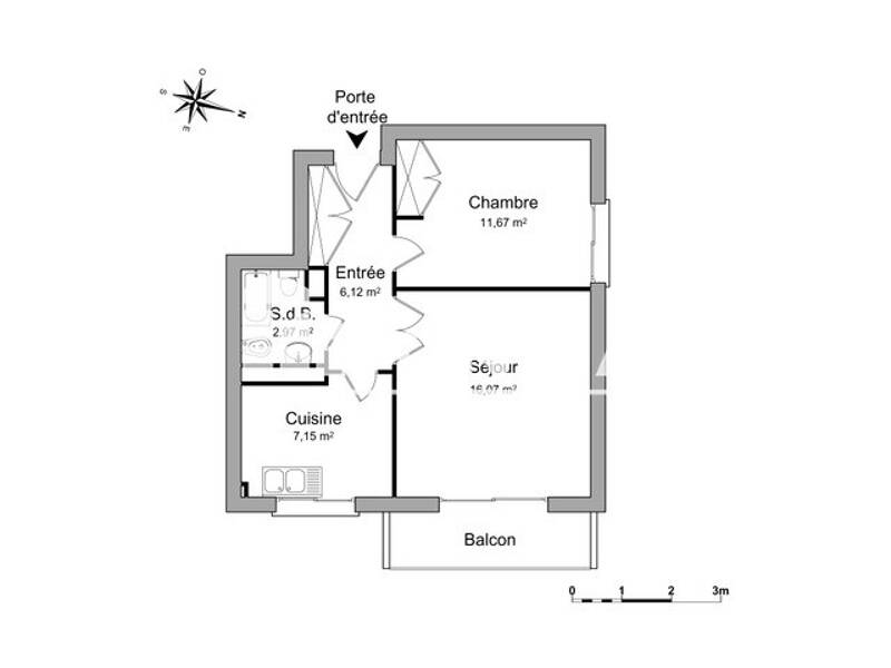 Maison à louer, 44m², RAMONVILLE SAINT AGNE