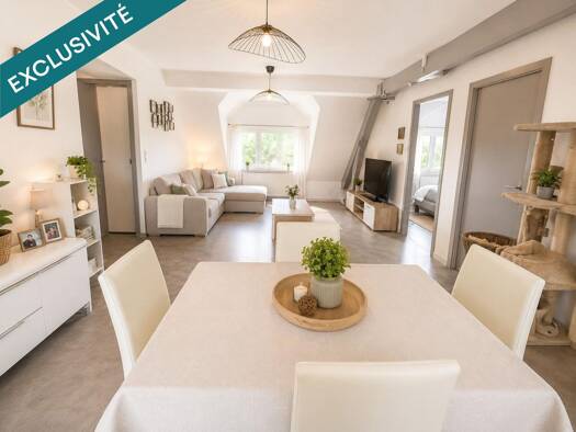 Appartement à vendre 99 000 € 3 pièces 2 chambres 80 m² Étage 3/3 Trieux 54750