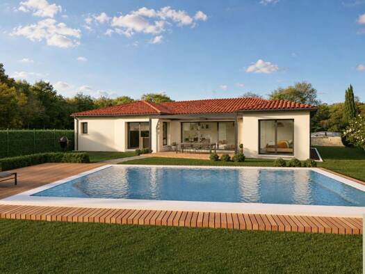 Terrain avec maison neuve à vendre 289 900 € 4 pièces 3 chambres 103 m² 1 396 m² de terrain Centre Ville Le Coteau 42120