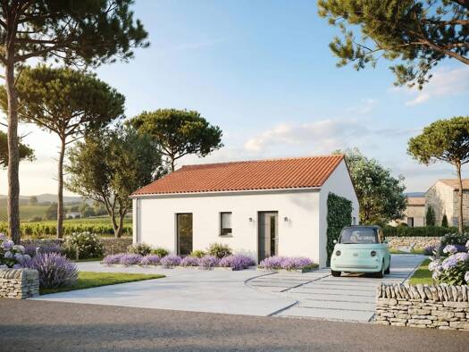 Terrain avec maison neuve à vendre 221 222 € 3 pièces 2 chambres 63 m² 472 m² de terrain Saint-Hilaire-de-Chaléons 44680