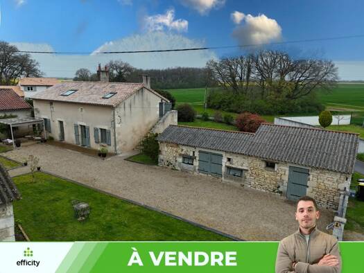 Maison à vendre 276 000 € 5 pièces 3 chambres 120 m² 1 863 m² de terrain Jardres 86800