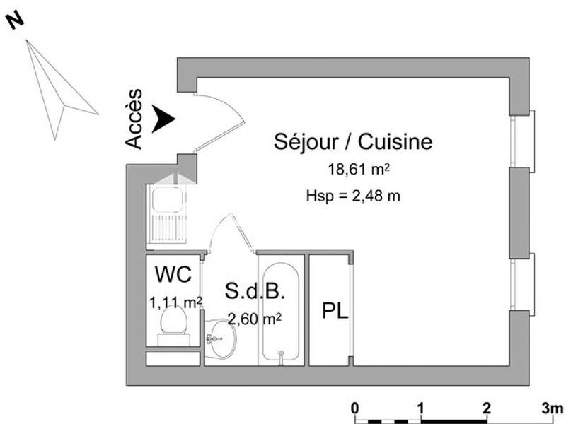 Maison à louer, 22m², RENNES