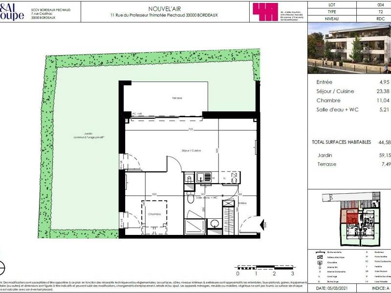 Maison à louer, 45m², BORDEAUX