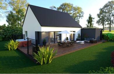 Maison de plain-pied à vendre 208 000 € 4 pièces 2 chambres 75 m² 449 m² de terrain Elliant 29370