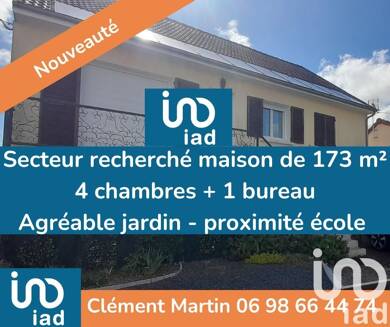 Maison à vendre 187 000 € 7 pièces 4 chambres 174 m² 538 m² de terrain Les Grands Champs-Les Chevaliers Châteauroux 36000