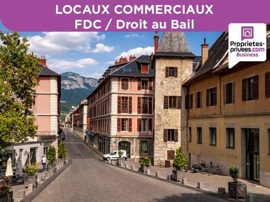 Local commercial avec bail commercial 93 000 € 107 m² de surface de vente Centre Ville Chambéry 73000