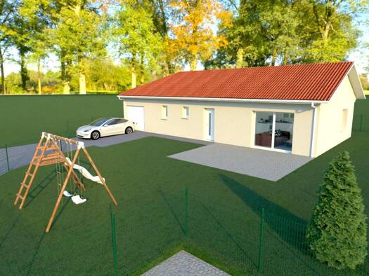 Terrain avec maison neuve à vendre 239 900 € 1 pièce 1 chambre 75 m² Saint-Agnin-sur-Bion 38300