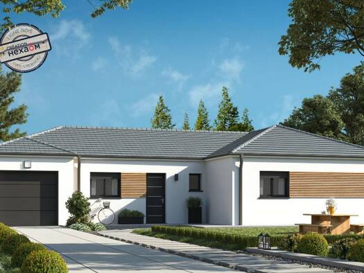 Terrain avec maison neuve à vendre 308 700 € 5 pièces 4 chambres 113 m² 1 124 m² de terrain Saint-André-d'Hébertot 14130