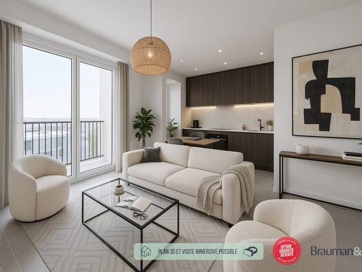 Appartement à vendre - neuf 266 000 € 2 pièces 1 chambre 43 m² 3ème étage La Chasse Beauchamp 95250