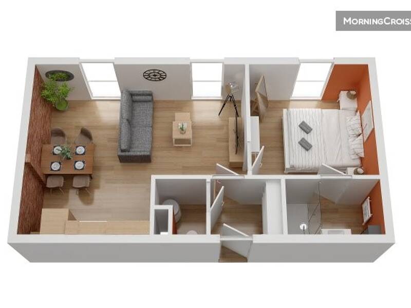 Maison à louer, 35m², SAINT NAZAIRE