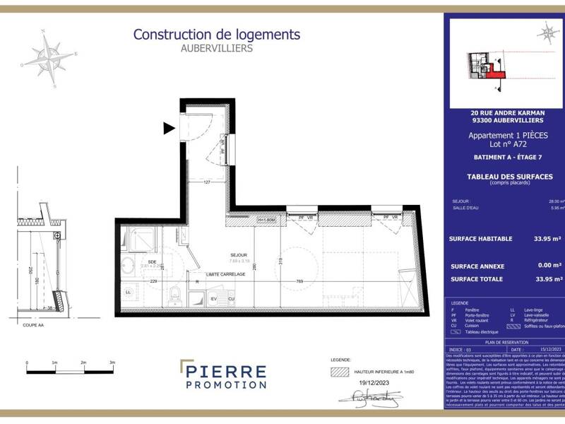 Maison à louer, 34m², AUBERVILLIERS
