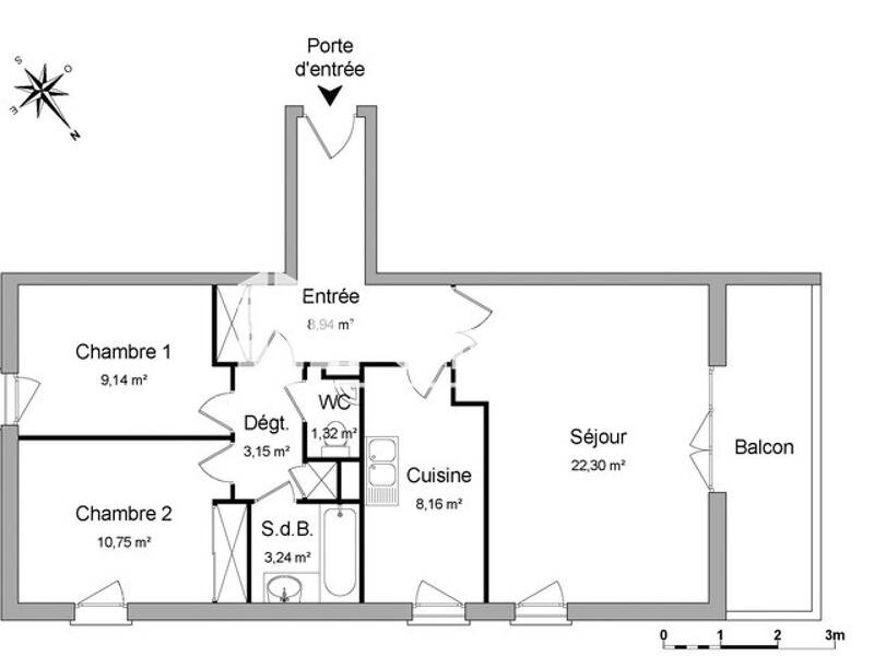 Maison à louer, 67m², AVRILLE