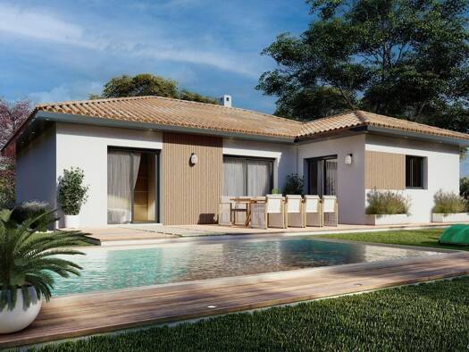 Terrain avec maison neuve à vendre 345 800 € 4 pièces 3 chambres 114 m² 716 m² de terrain La Roche-Blanche 63670
