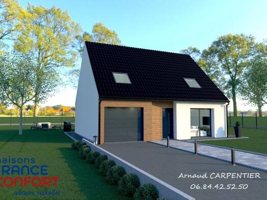 Terrain avec maison neuve à vendre 310 984 € 5 pièces 3 chambres 95 m² 1 373 m² de terrain Warlus 62123