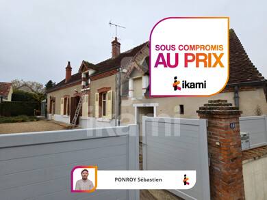 Maison à vendre 76 000 € 4 pièces 1 chambre 70 m² 320 m² de terrain Chabris 36210