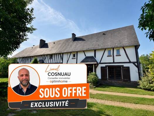 Maison à vendre 252 000 € 8 pièces 5 chambres 213 m² 1 419 m² de terrain La Couture-Boussey 27750