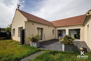Maison de plain-pied à vendre 387 000 € 6 pièces 3 chambres 132 m² 500 m² de terrain Route de Verneuil Les Mureaux 78130
