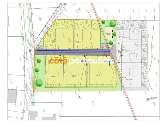 Terrain constructible viabilisé à vendre 31 500 € 875 m² de terrain Vellemoz 70700