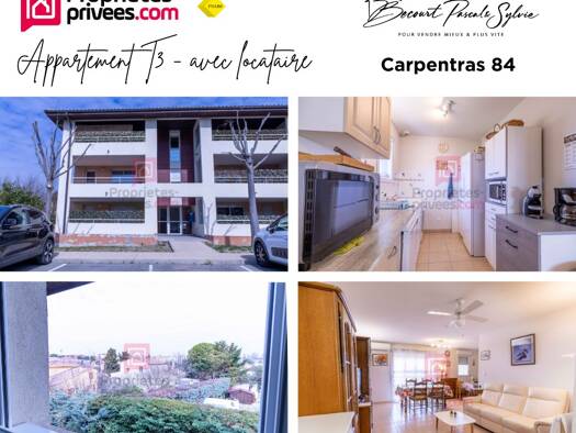 Appartement à vendre 139 900 € 3 pièces 2 chambres 67,3 m² Étage 2/2 Legue-Pous du Plan Carpentras 84200