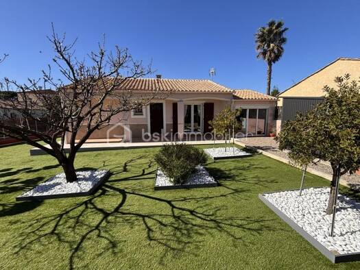 Maison de plain-pied à vendre 310 000 € 4 pièces 3 chambres 80 m² 516 m² de terrain Pomérols 34810