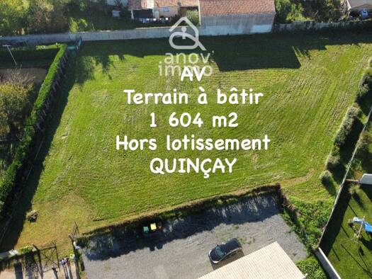 Terrain constructible à vendre 79 000 € 1 604 m² de terrain Quinçay 86190