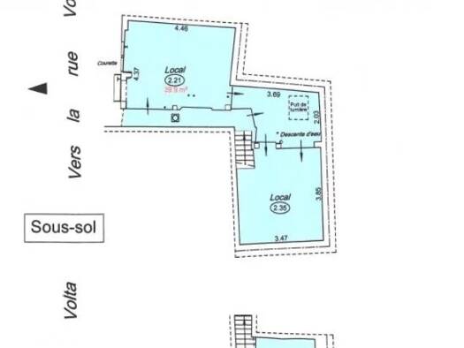Local commercial à vendre 408 000 € 51 m² de surface de vente Paris 3ème arrondissement 75003