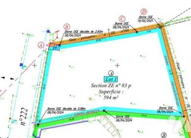 Terrain viabilisé à vendre 42 400 € 594 m² de terrain Bricquebosq 50340