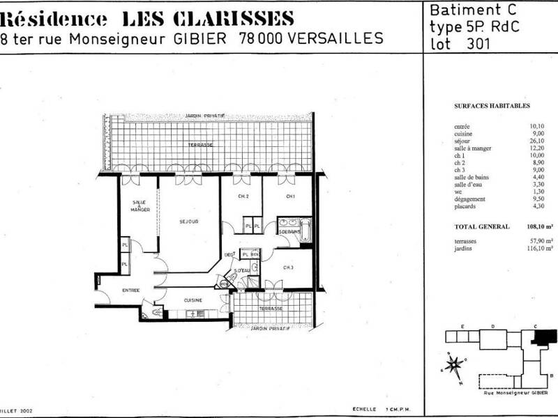 Maison à louer, 108m², VERSAILLES