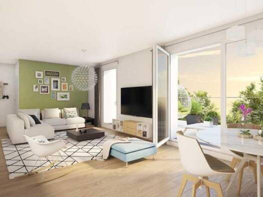 Appartement à vendre - neuf 182 000 € 2 pièces 1 chambre 42 m² Vieux Pays-Roseraie-Bourg-Cité de l'Europe- Le Merisier- Les Étangs Aulnay-sous-Bois 93600
