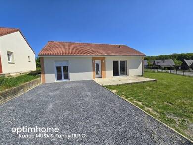 Maison de plain-pied à vendre - Neuf 149 000 € 5 pièces 3 chambres 94 m² 547 m² de terrain Europe Futaie Hirson 02500