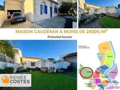 Maison en viager occupé Bouquet 93 603 € 3 pièces 2 chambres 85 m² 482 m² de terrain Caudéran-Barrière Judaïque Bordeaux 33200