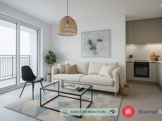 Appartement à vendre 253 000 € 2 pièces 1 chambre 41 m² 1er étage Rognes 13840