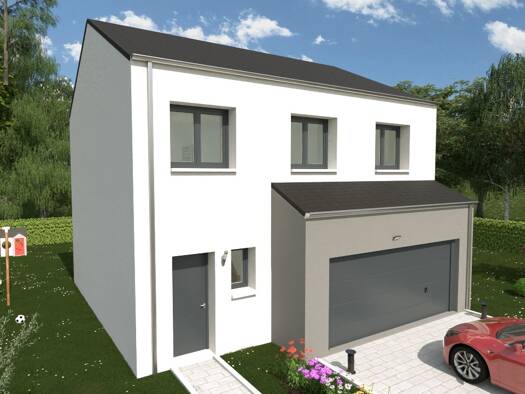Terrain avec maison neuve à vendre 421 500 € 4 pièces 3 chambres 98,2 m² Rédange 57390