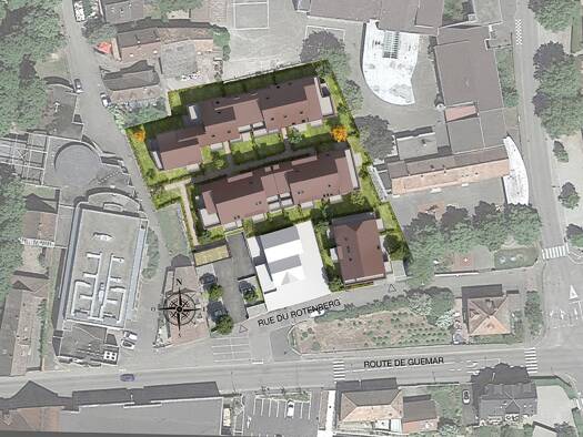 Appartement à vendre - neuf 265 000 € 3 pièces 2 chambres 66 m² Étage 1/2 Ribeauvillé 68150