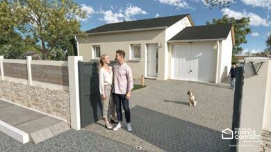 Terrain avec maison neuve à vendre 173 500 € Coligny 01270