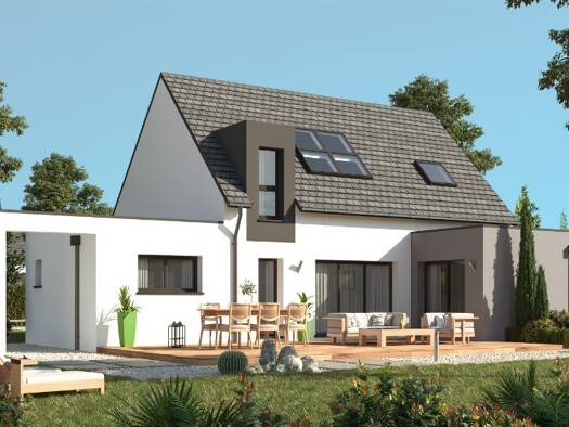 Terrain avec maison neuve à vendre 412 611 € 5 pièces 4 chambres 135 m² 600 m² de terrain Cléder 29233