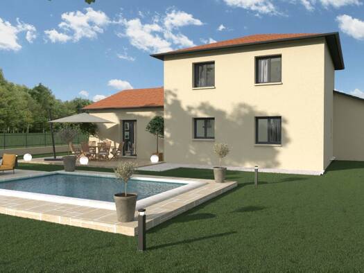 Terrain avec maison neuve à vendre 499 000 € 5 pièces 3 chambres 120 m² 900 m² de terrain Maubec 38300