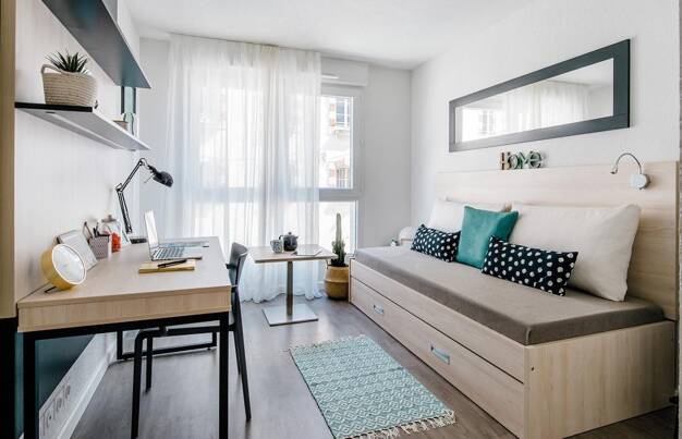Appartement à louer 563 € 1 pièce 18 m² Gare Nord Nantes 44000