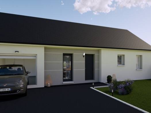 Terrain avec maison neuve à vendre 242 950 € 5 pièces 3 chambres 90 m² 850 m² de terrain Vernou-sur-Brenne 37210