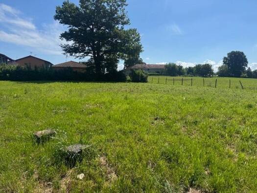 Terrain constructible viabilisé à vendre 69 500 € 820 m² de terrain Curtafond 01310