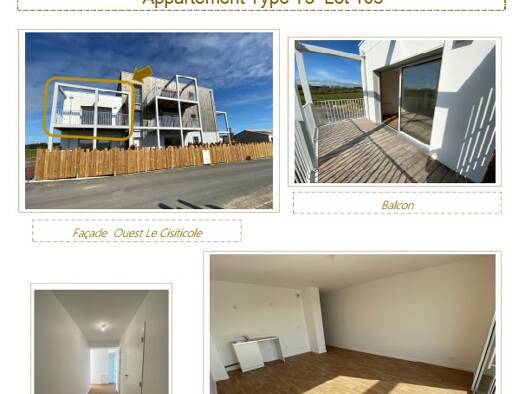 Appartement à louer 940 € 3 pièces 2 chambres 62 m² Étage 1/2 Givrand 85800