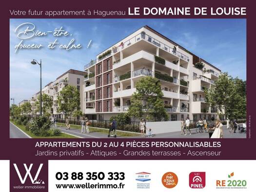 Appartement à vendre - neuf 297 000 € 4 pièces 3 chambres 87 m² dès le 30/06/2028 Clausenhof-Les Pins-Musau Haguenau 67500