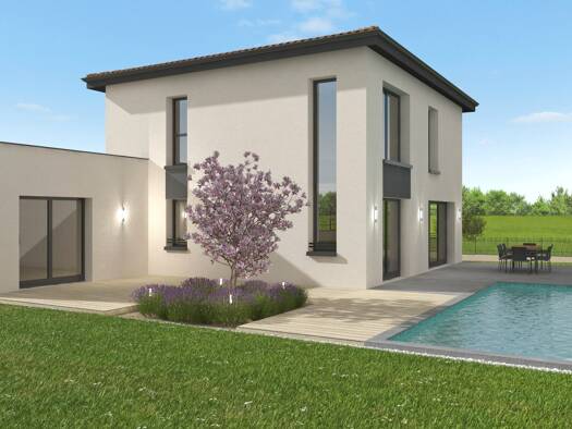 Terrain avec maison neuve à vendre 573 000 € 5 pièces 4 chambres 151 m² 1 125 m² de terrain Saint-Étienne-des-Oullières 69460