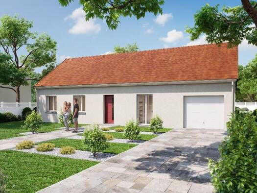 Terrain avec maison neuve à vendre 196 800 € 3 pièces 3 chambres 91 m² 1 950 m² de terrain La Châtre 36400