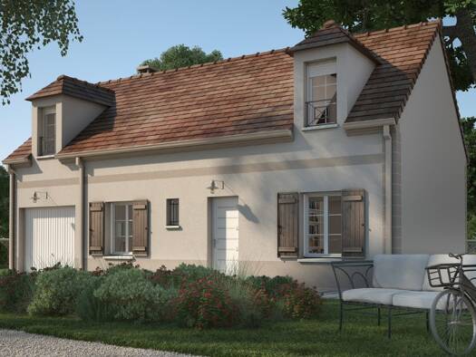 Terrain avec maison neuve à vendre 313 000 € 5 pièces 3 chambres 80 m² 1 600 m² de terrain Montreuil-sur-Epte 95770