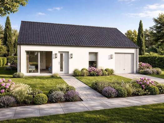Terrain avec maison neuve à vendre 125 758 € 2 pièces 1 chambre 50 m² 1 393 m² de terrain Cys-la-Commune 02220