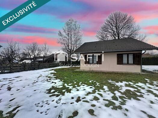 Maison de plain-pied à vendre 195 000 € 4 pièces 1 chambre 118 m² 919 m² de terrain Les Écorces 25140