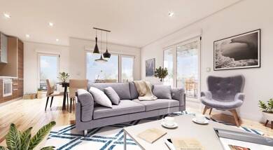 Appartement à vendre - Neuf 349 000 € 3 pièces 2 chambres 63 m² 2ème étage Asnières-sur-Seine 92600