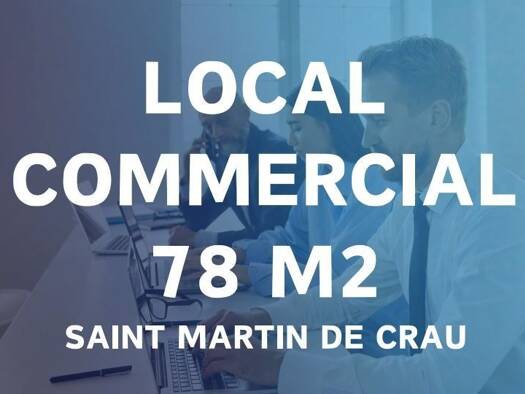 Local commercial à vendre 184 000 € 78 m² de surface de vente Le Village Saint-Martin-de-Crau 13310