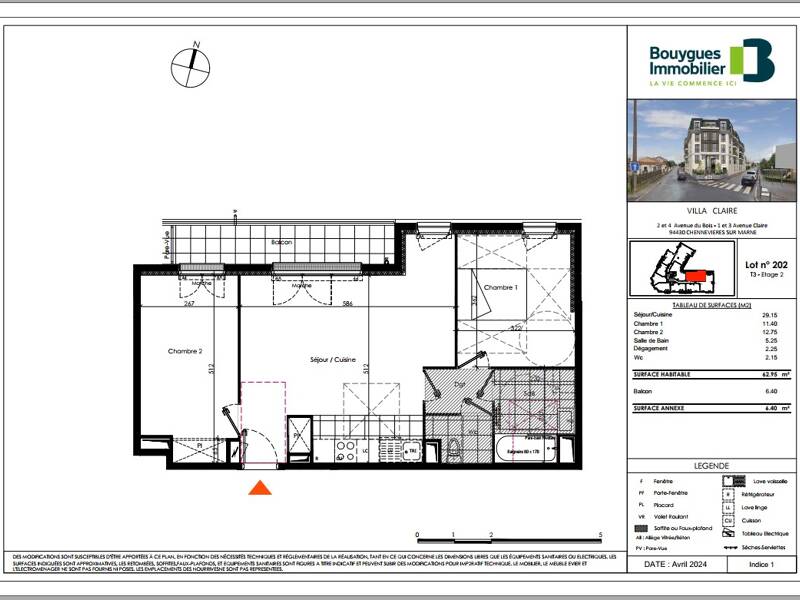 Maison à louer, 62m², CHENNEVIERES SUR MARNE
